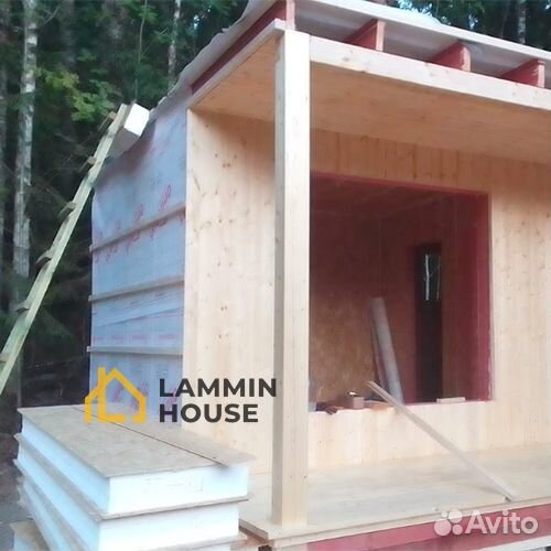 Домокомплект из сип-панелей, стиль Barn House