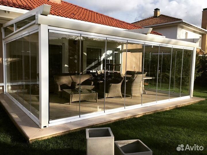 Панорамное безрамное остекление