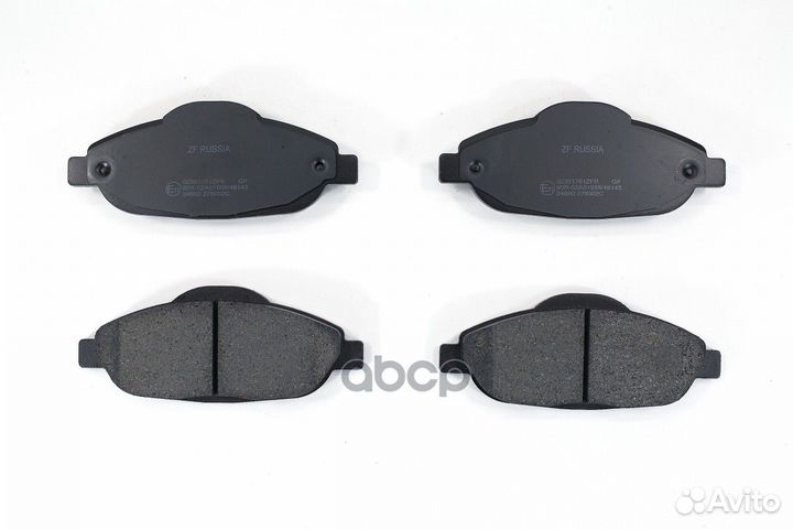 Колодки передние peugeot 308 ZF Russia GDB1761 ZFR