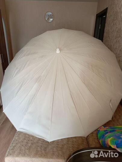 Зонт большой, для пляжа, для дачи.для природы.Ikea