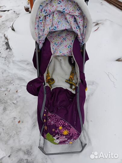 Детские санки коляска бу