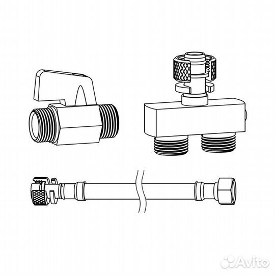 Toto RX/SX Вентиль 3/8 FF shxck94