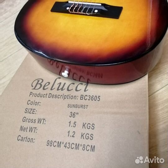 Гитара классическая новая 3/4