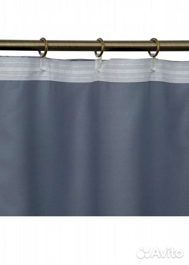 Комплект розовая и серая шторы