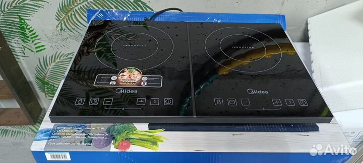 Индукционная плита 2 конфорки настольная