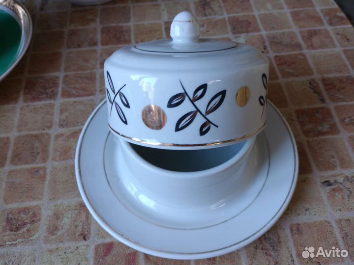 Масленка фарфор СССР