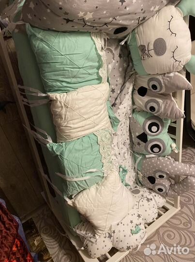 Бортики в детскую кроватку