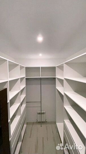 Гардеробная система на заказ в рассрочку