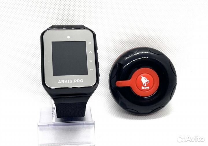 Кнопка вызова официанта персонала Классик и часы