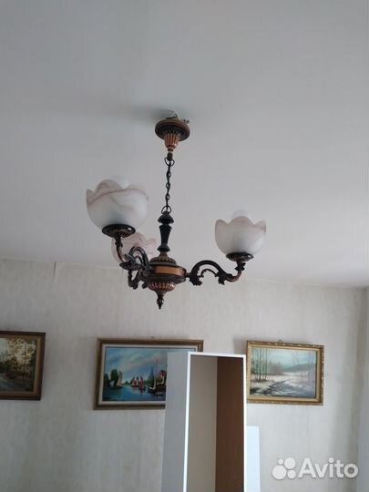 Люстра потолочная бу