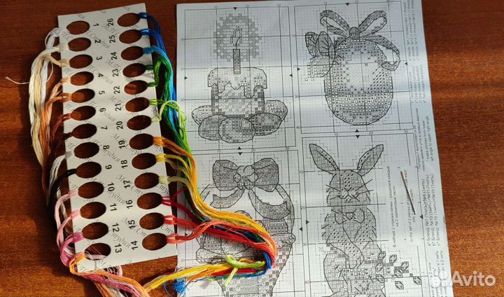 Схема для вышивания остатки от набора