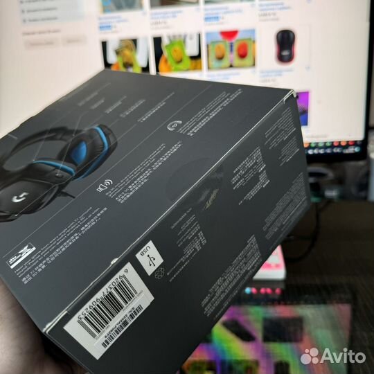 Проводные наушники Logitech G431 черный