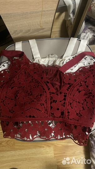 Женскте топы на резинки ажурные