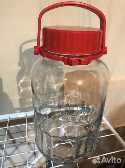 Бутыль стеклянный 20 литров с гидрозатвором