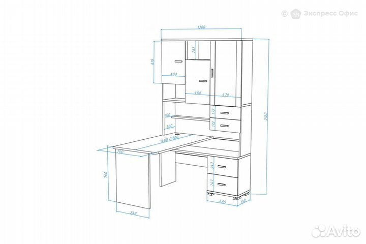 Стол компьютерный ср-620/160 (левый)