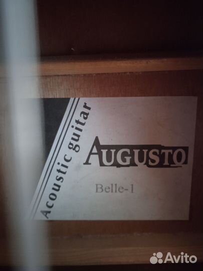 Акустическая гитара бу augusto belle-1