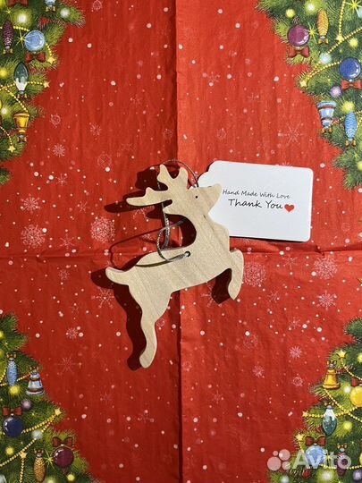 Елочные игрушки из дерева