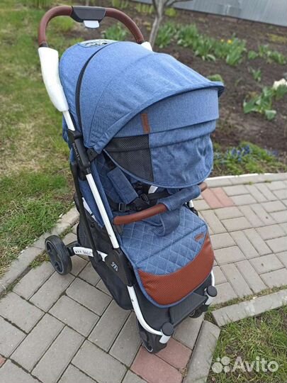 Коляска новая прогулочная babalo 2021 джинс синяя