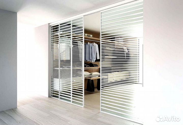 Раздвижная реечная дверь