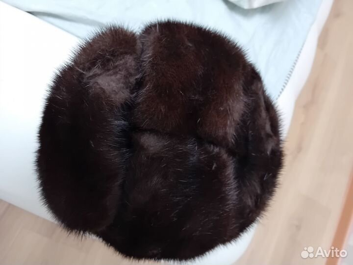 Норковая шапка мужская бу