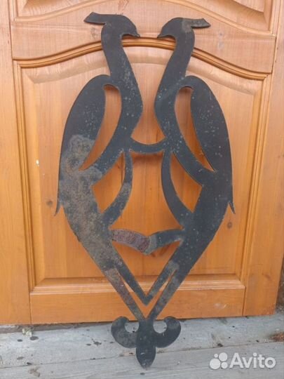 Орнамент декор птицы металл