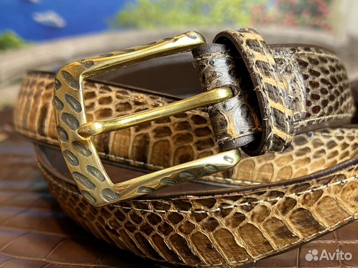 Ремень из кожи питона (новый)
