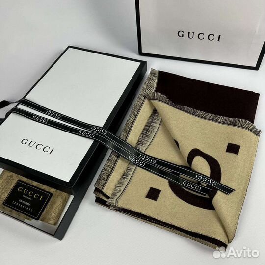 Шарф палантин Gucci premium