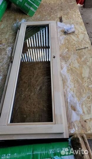 Деревянные окна для бани