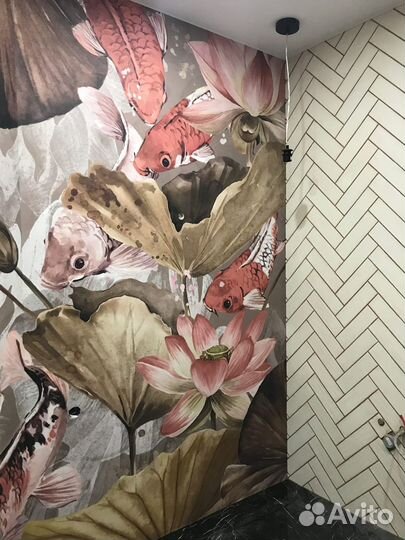 Поклейка обоев