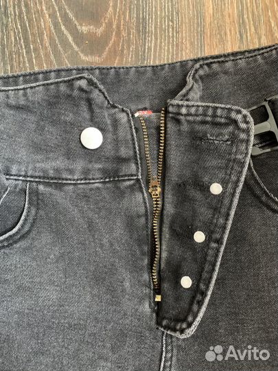 Шорты на высокой талии 26р