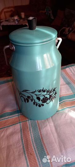 Бидон из СССР алюминиевый в эмали 2.5 л
