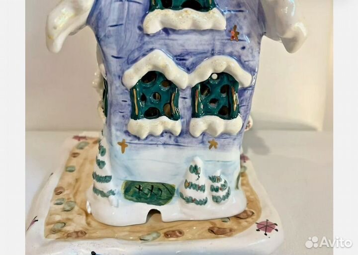 Новогодний подсвечник домик