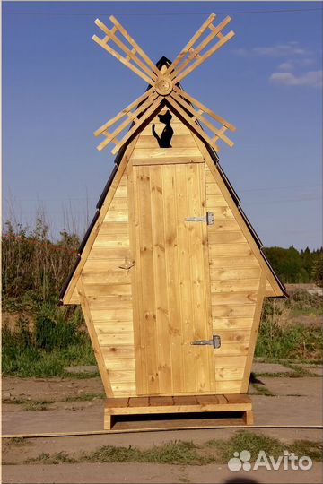 Дачный туалет деревянный SUN342