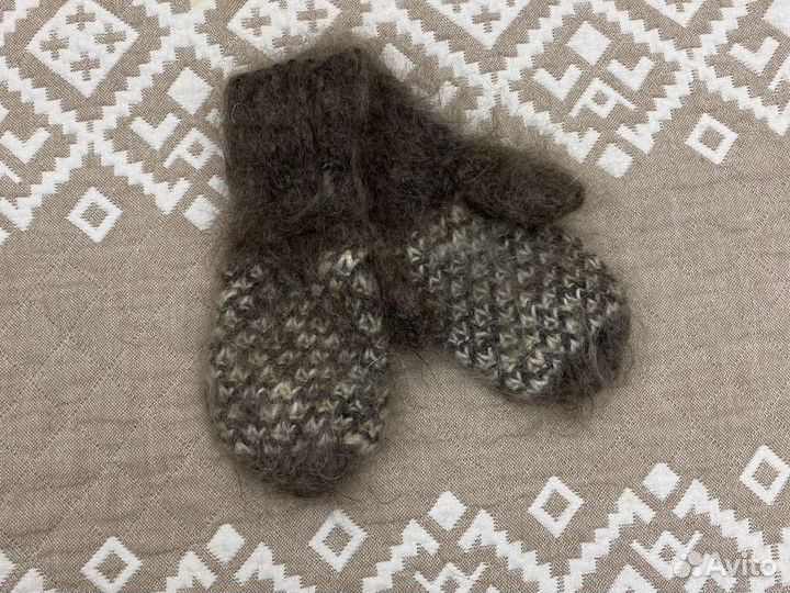 Варежки из козьего пуха