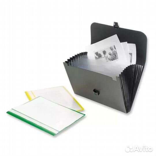 Папка портфель-картотека пластик