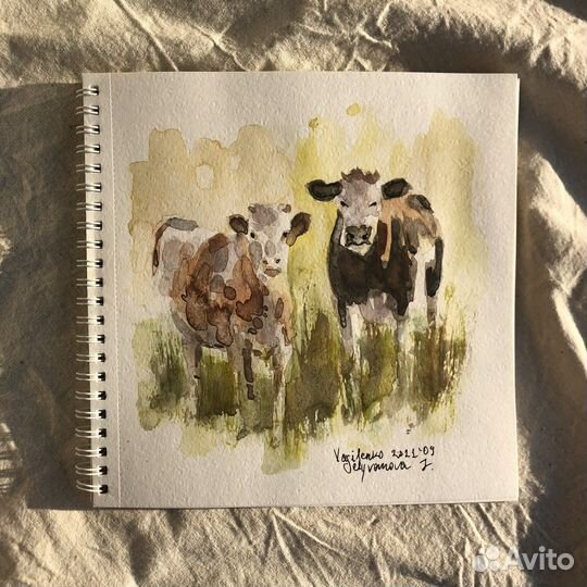 Акварельный диптих 