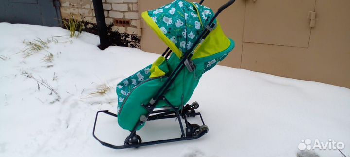 Санки коляска nika