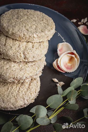 Котлеты из кальмара и гребешка