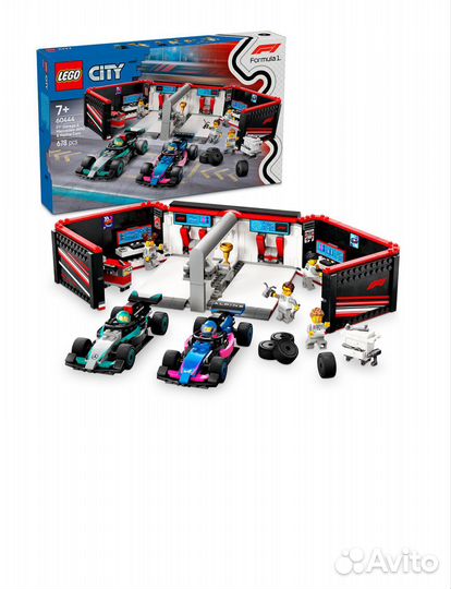 Конструктор Lego City 60444 Гараж F1
