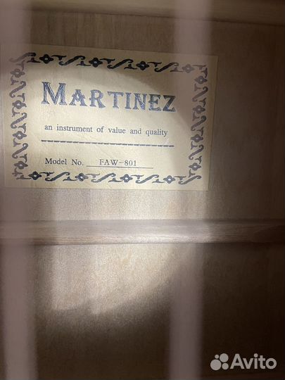 Акустическая гитара martinez faw-801