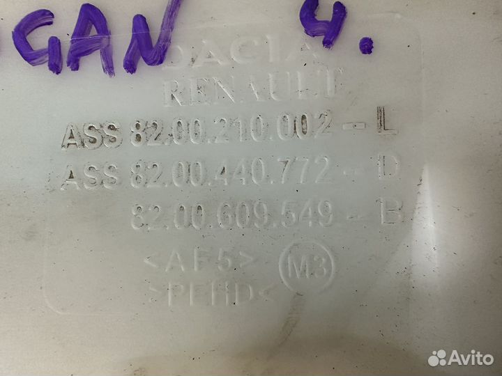 Бачок омывателя renault logan