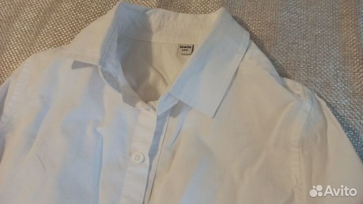 Три школьные рубашки р134 пакетом