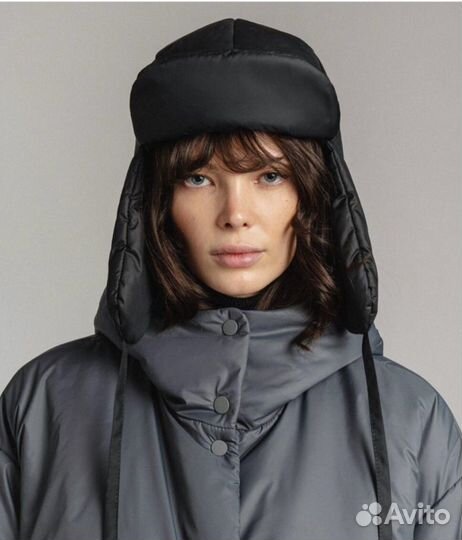 Шапка ушанка зимняя женская