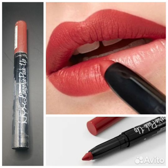 Nyx Помада карандаш для губ с эф увеличения 12т