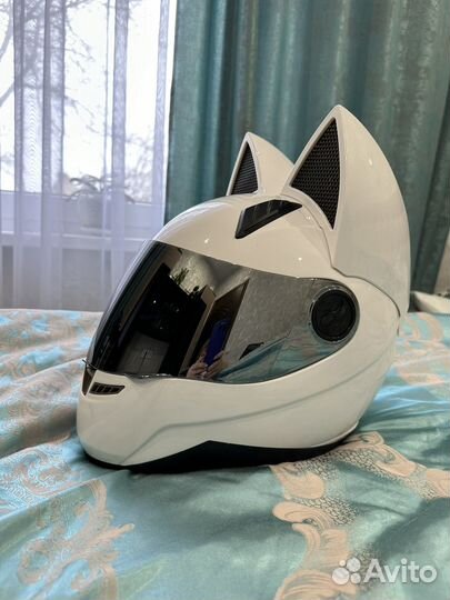 Мотошлем с ушками