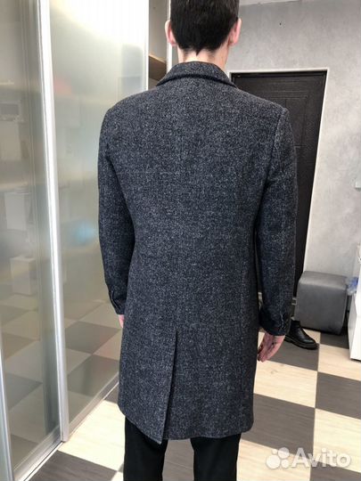 Пальто мужское длинное шерсть
