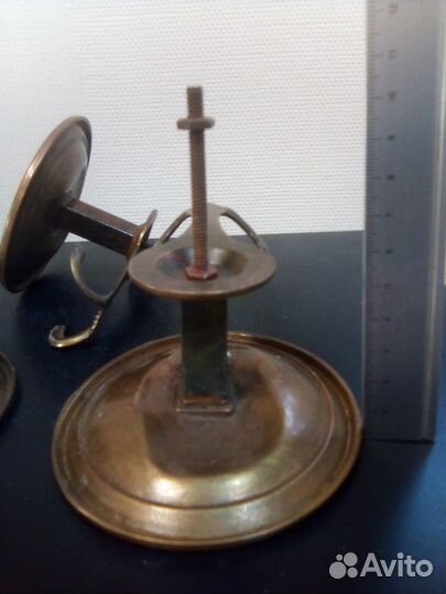 Винтаж. Крючки, вешалка. Латунь