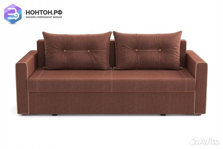 Диван еврокнижка Оригами коричневый