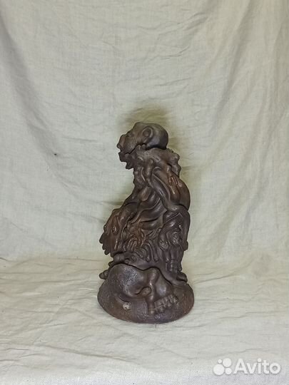 Змей искуситель, глина, Н.Леденейкин