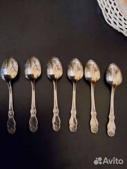 Набор чайных ложек мельхиор СССР